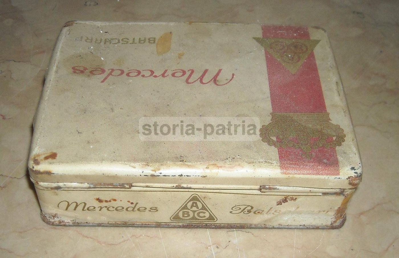 Astuccio Metallico Pubblicitario Batschari Berna Con Stemmi Araldici