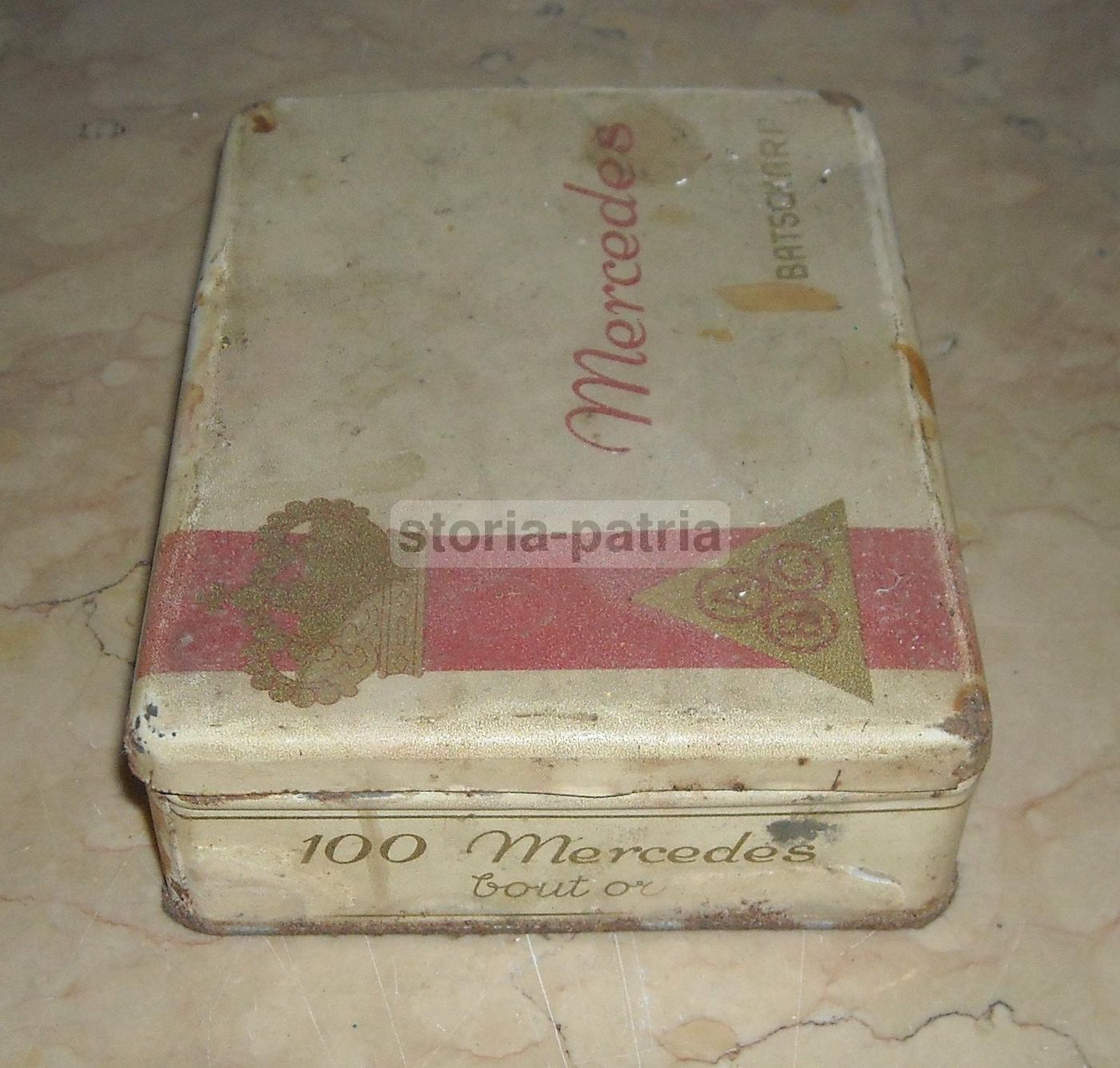 Astuccio Metallico Pubblicitario Batschari Berna Con Stemmi Araldici