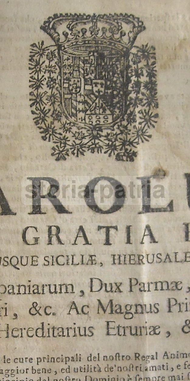 Prammatica Di Carlo III Sulla Giustizia E I Tribunali Del Regno Di Napoli, 1738