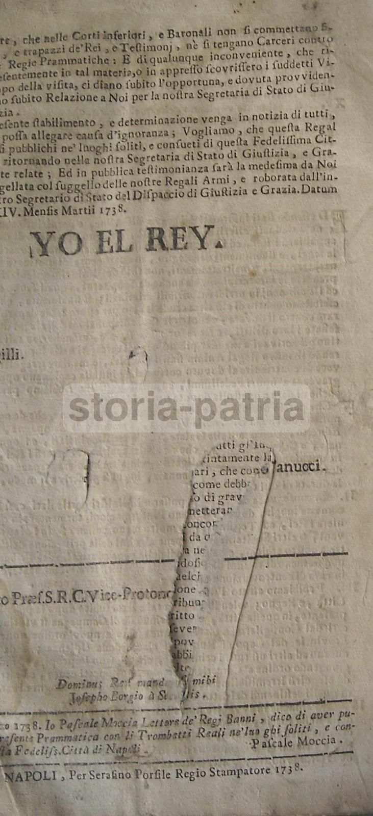 Prammatica Di Carlo III Sulla Giustizia E I Tribunali Del Regno Di Napoli, 1738
