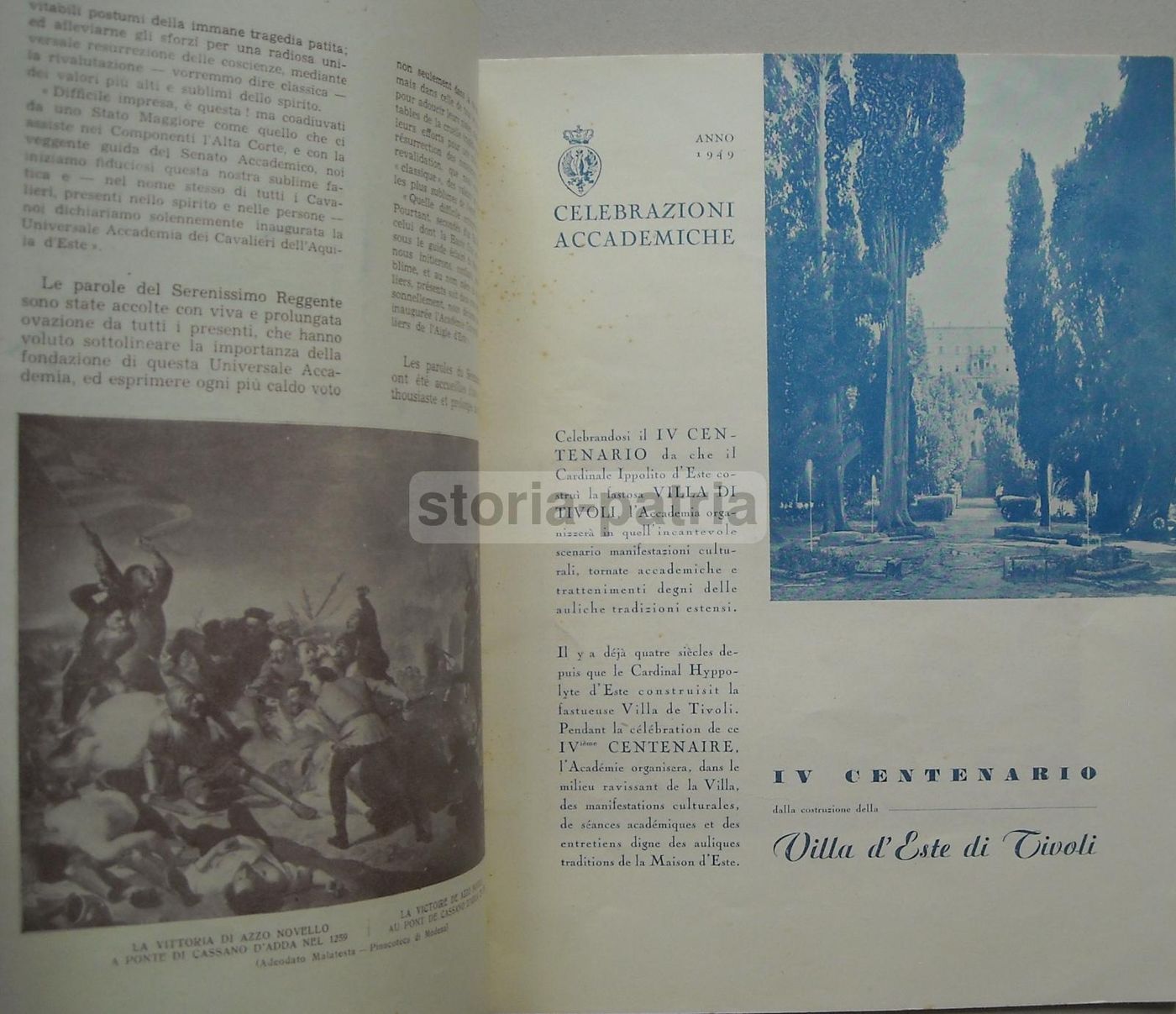Atti Ufficiali Costitutivi Dell'Universale Accademia Dei Cavalieri Dell'Aquila d'Este 1948