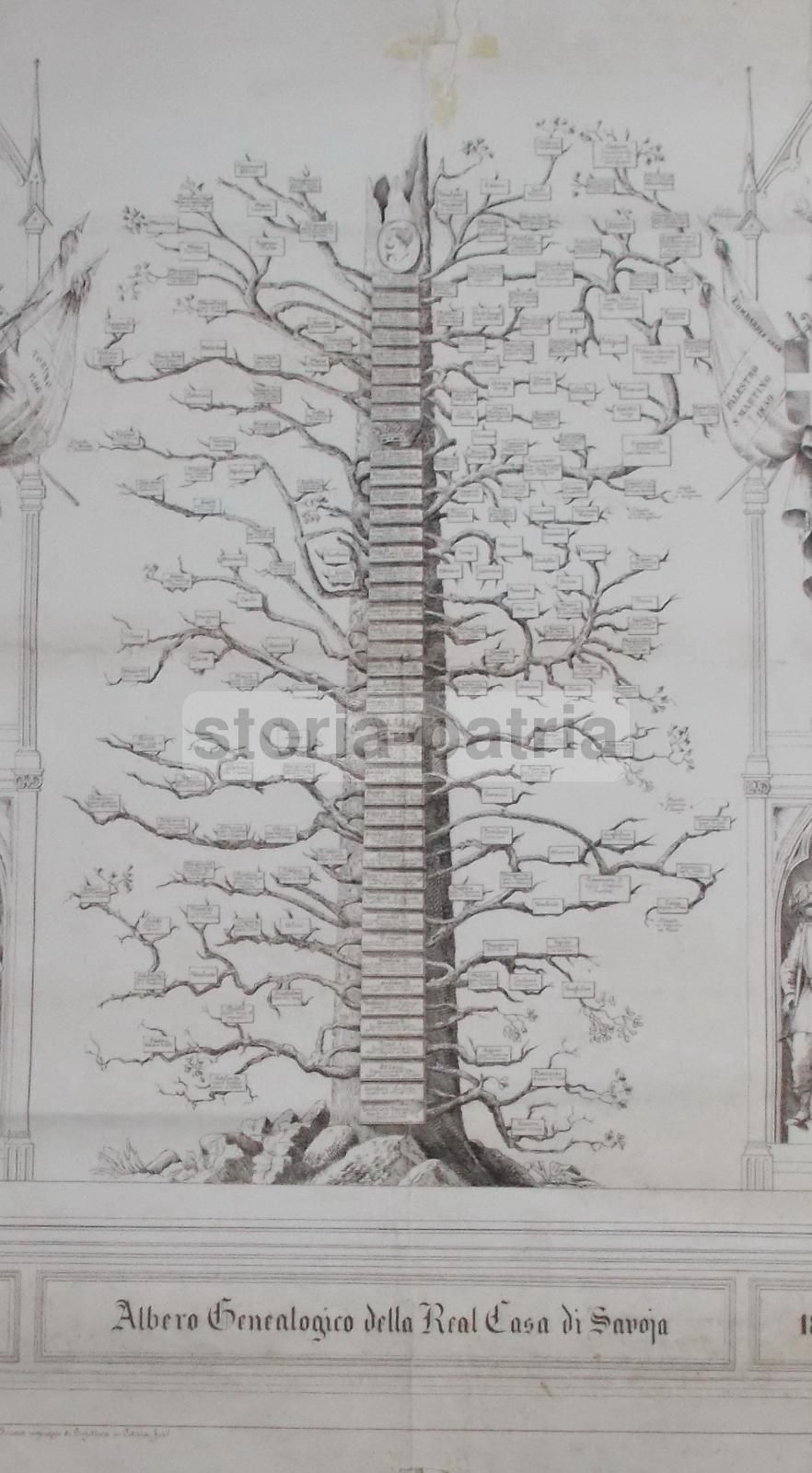 Albero Genealogico Della Real Casa Di Savoia 1003 1868 Di Alessandro Alessandrini
