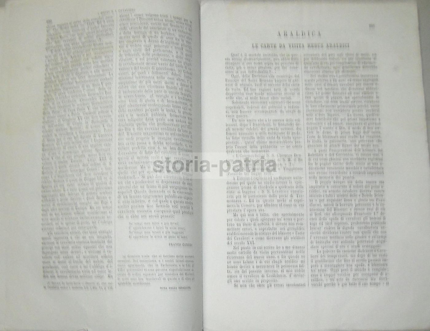 Giornale Araldico Genealogico (1875) – Famiglia Folicaldi, Fermo, Genova