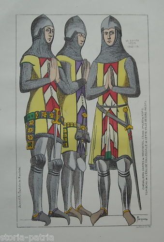 Cavalieri Conti Di Neuchâtel: Cromolitografia Medievale Del XIX Secolo