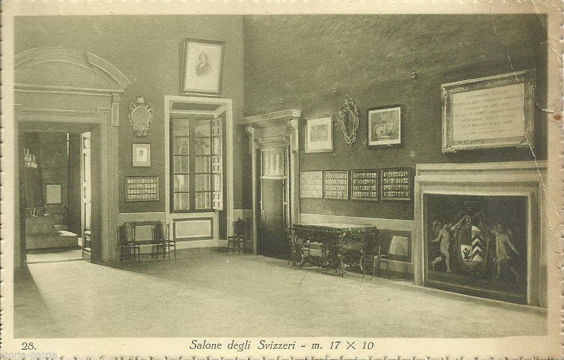 Cartolina Nobile Collegio Mondragone, Frascati: Salone Degli Svizzeri