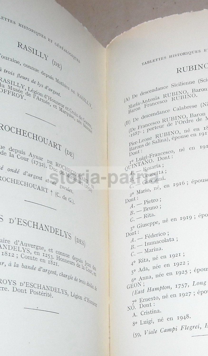 Annuaire De La Noblesse De France Et d'Europe 1957 Araldica