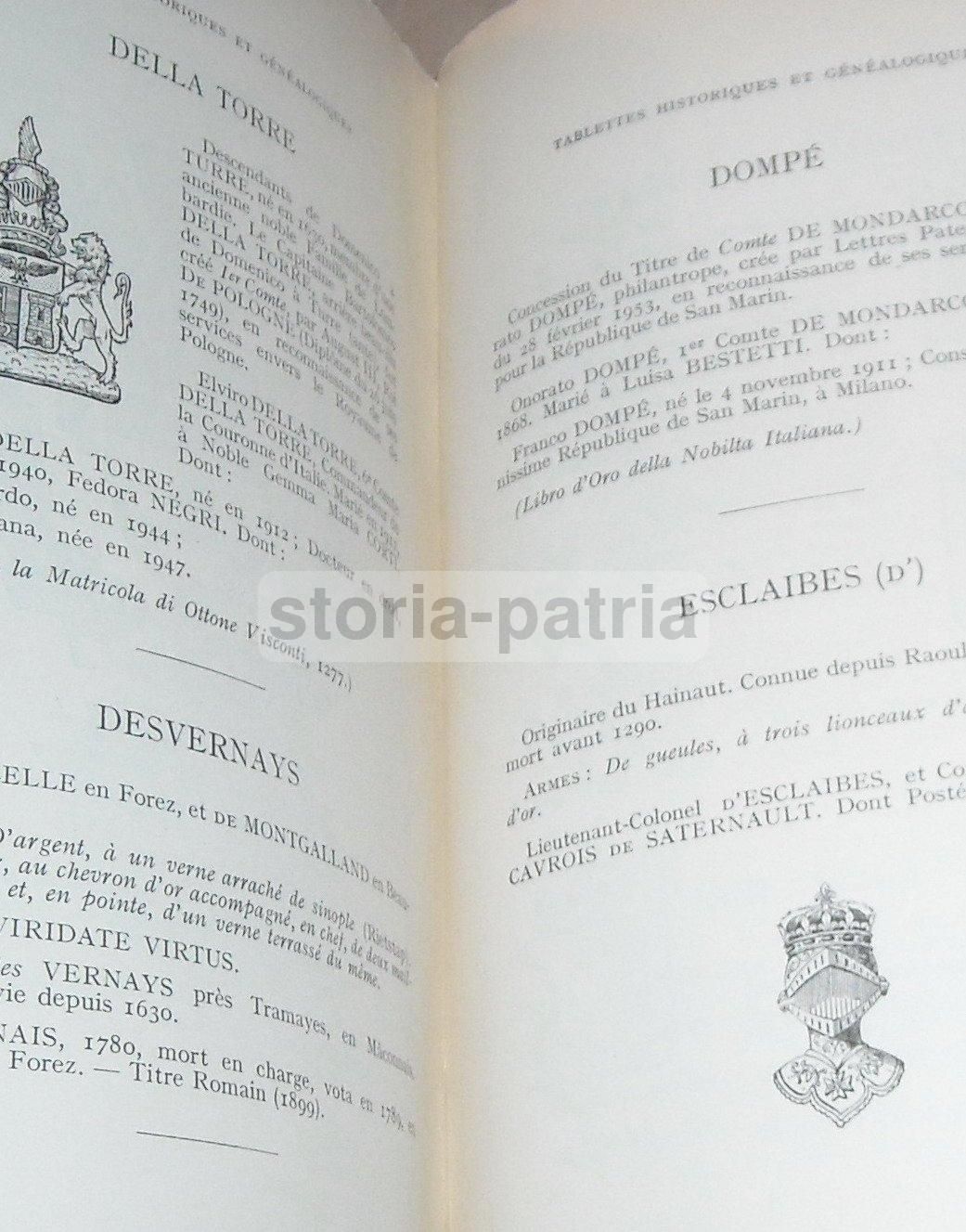 Annuaire De La Noblesse De France Et d'Europe 1957 Araldica