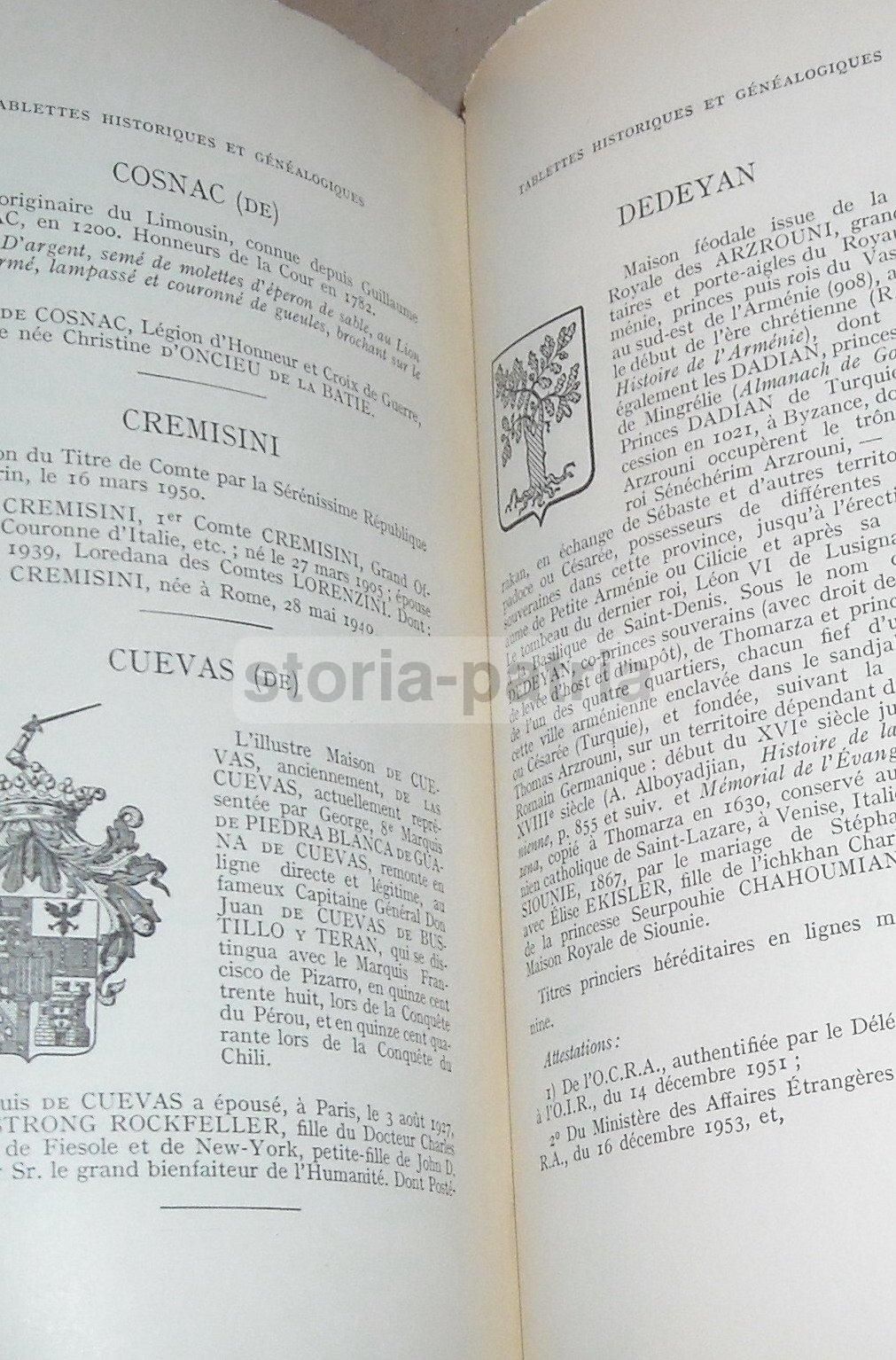 Annuaire De La Noblesse De France Et d'Europe 1957 Araldica