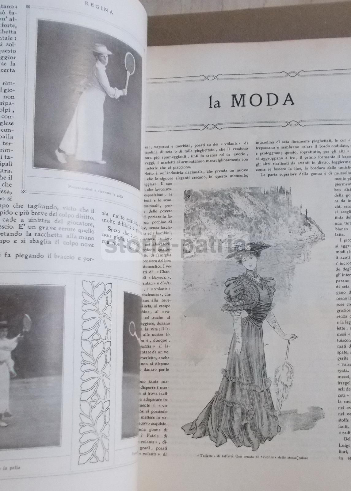 Rivista Regina 1905, Napoli: Nobiltà, Moda, Tennis E Automobilismo