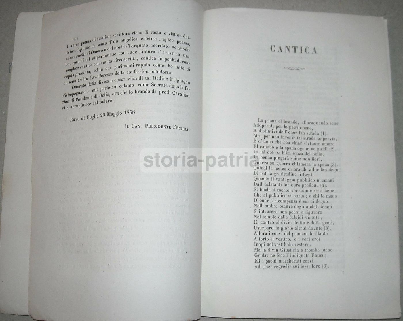 Salvatore Fenicia, Cantica Sull'Ordine Gerosolimitano E Ordini Cavallereschi, 1859