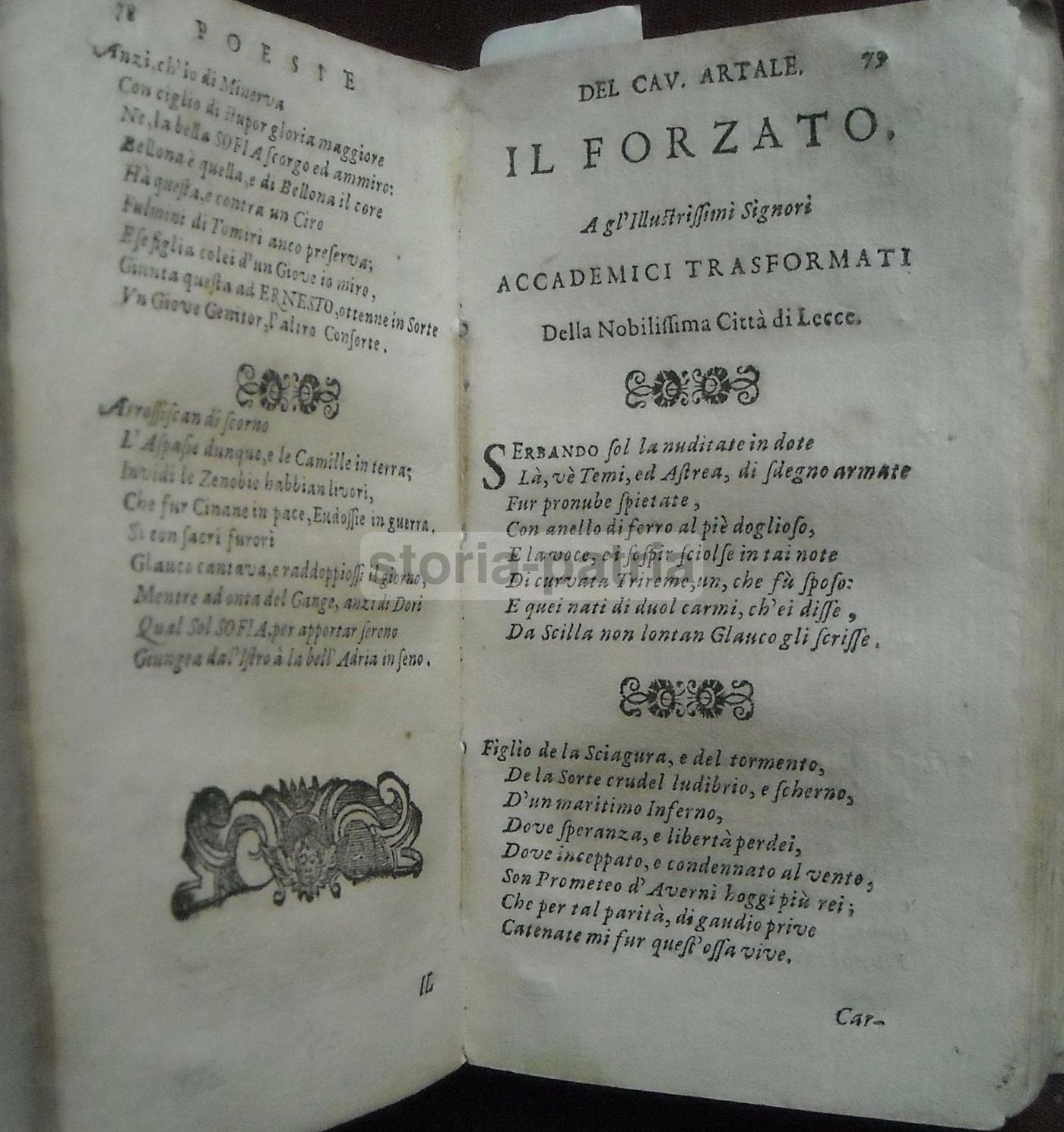 Enciclopedia Poetica Di Giuseppe Artale, Napoli 1679, Bulifon