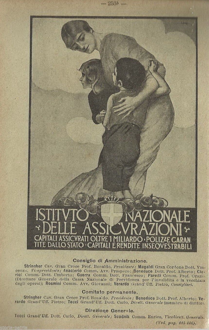 Stampa Pubblicitaria Ina E Detective Italiano, Inizio '900