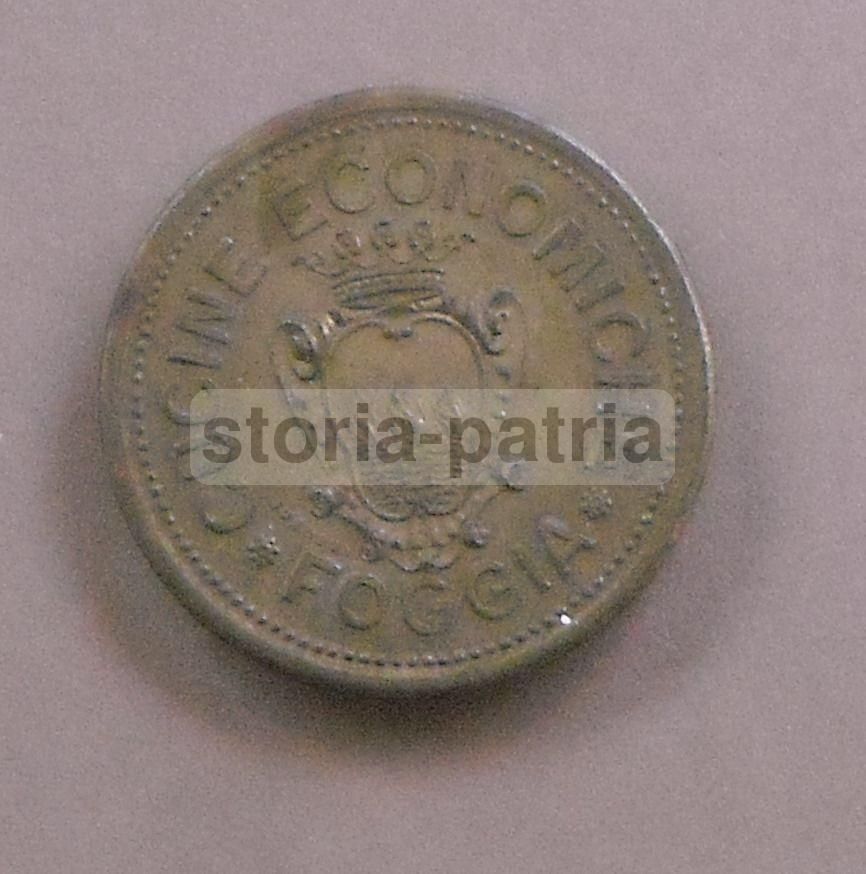 Gettone Antico Cucine Economiche Foggia Con Stemma Araldico