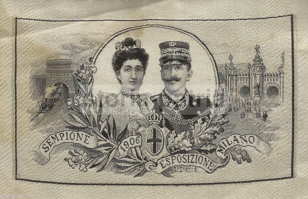 Tessuto Esposizione Di Milano 1906: Sempione, Savoia E Traforo