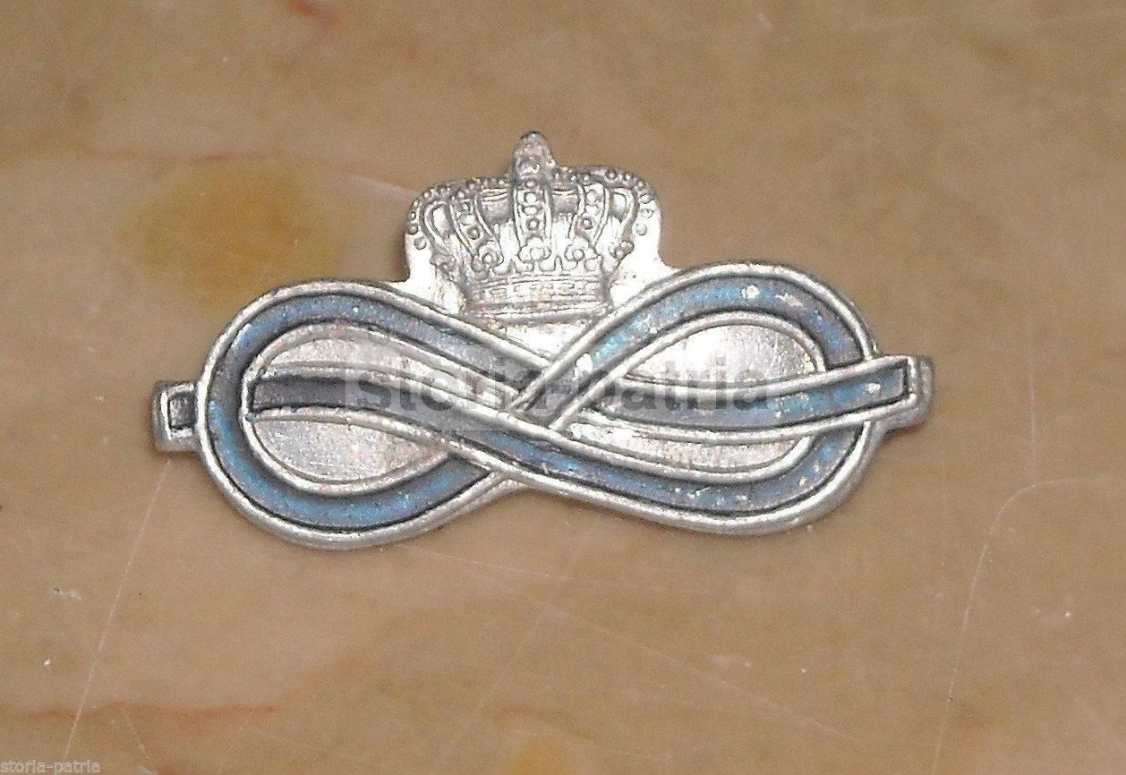 Spilla Savoia Nodo Coronato Smalto Blu Epoca Monarchia Italiana