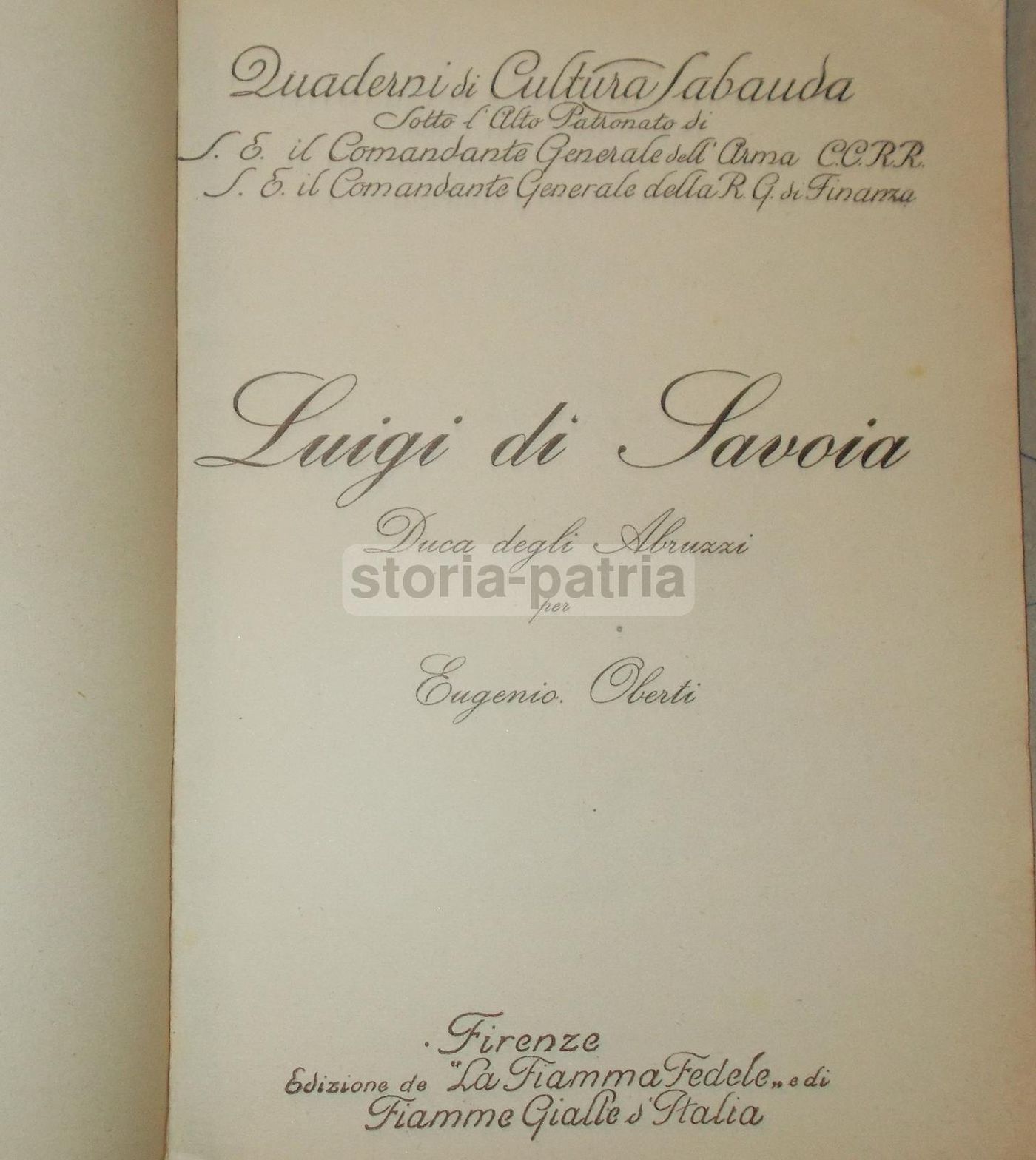 Luigi Di Savoia Duca Degli Abruzzi Di Eugenio Oberti (ca. 1930)