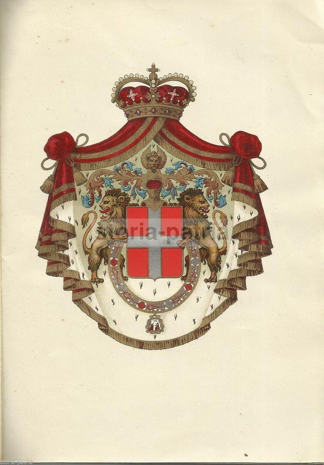 Stampa Araldica Casata Savoia, Cromolitografia Anni '30