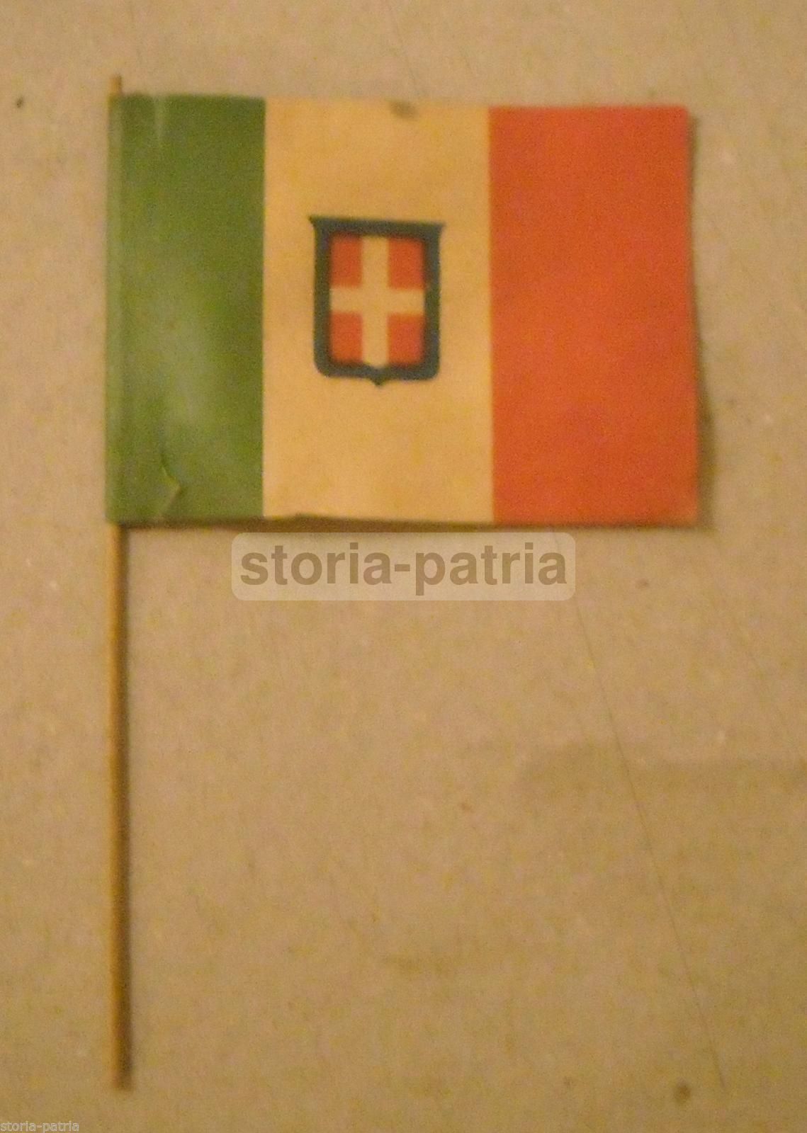 Bandiera Regno d'Italia Con Stemma Sabaudo (Anni '20 '30)