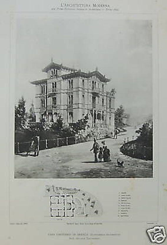 Casa Capitanio, Brescia. Antonio Tagliaferri, Fototipia, 1890.