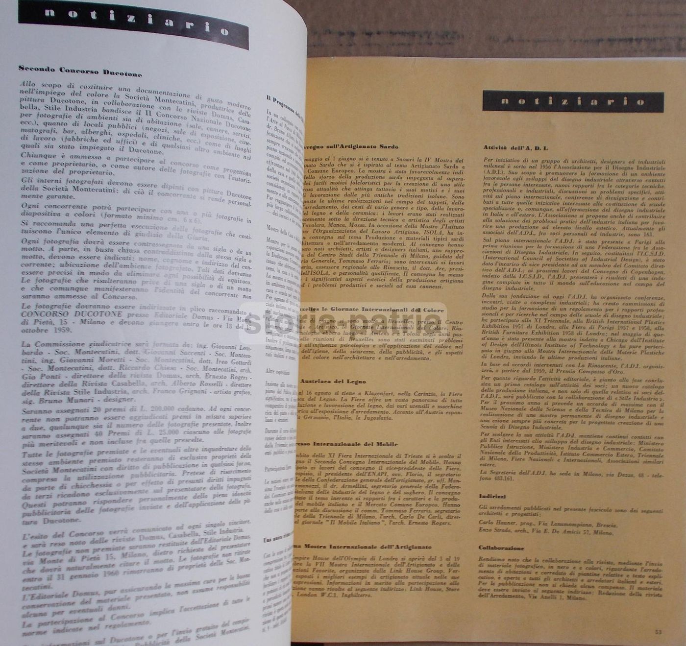 Rivista Dell'Arredamento, Agosto 1959 (n. 56): Design, Architettura E Mobili d'Epoca