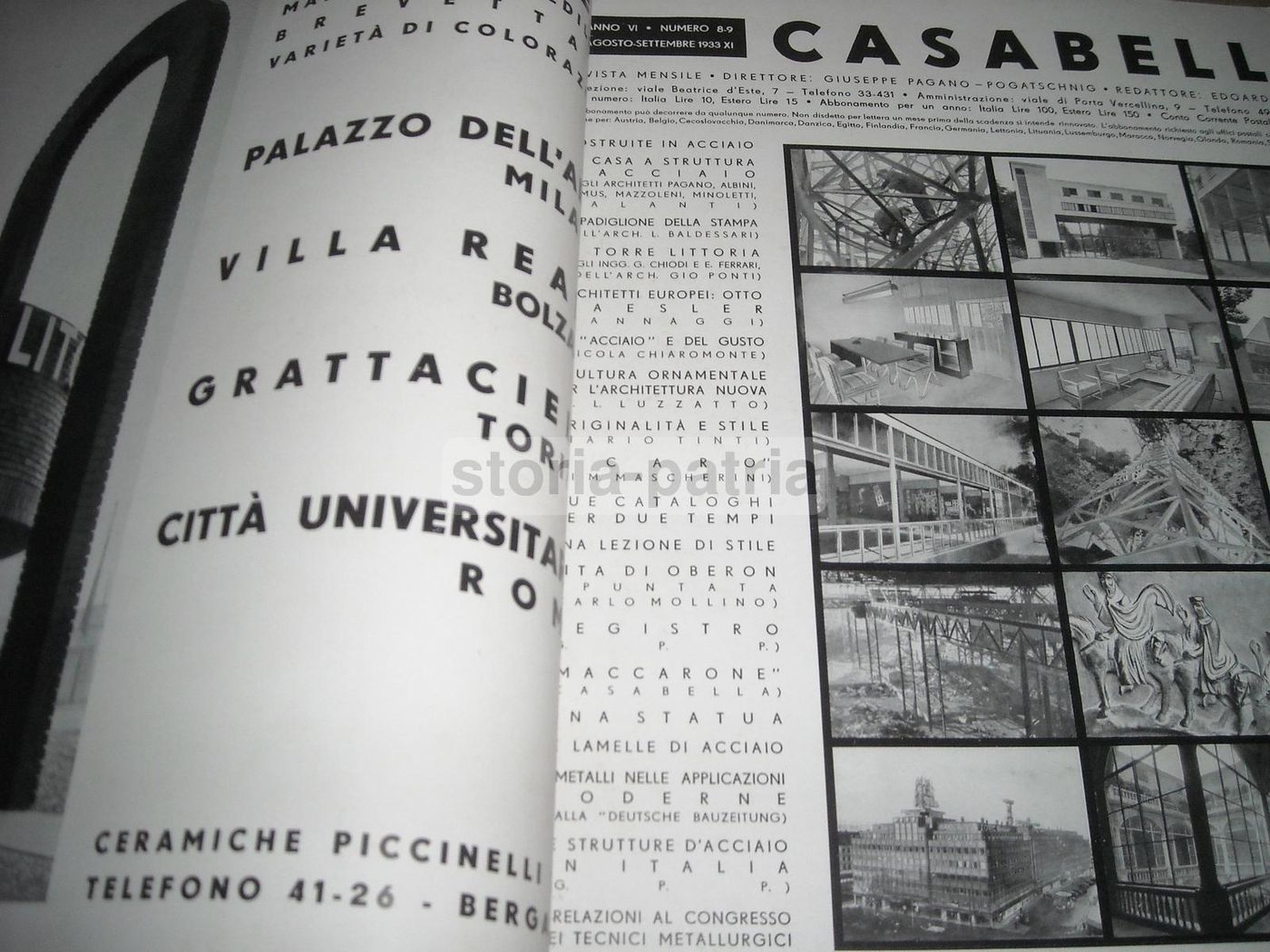 Casabella 1933: L'Acciaio Nell'Architettura Moderna, Giuseppe Pagano E Angiolo Mazzoni
