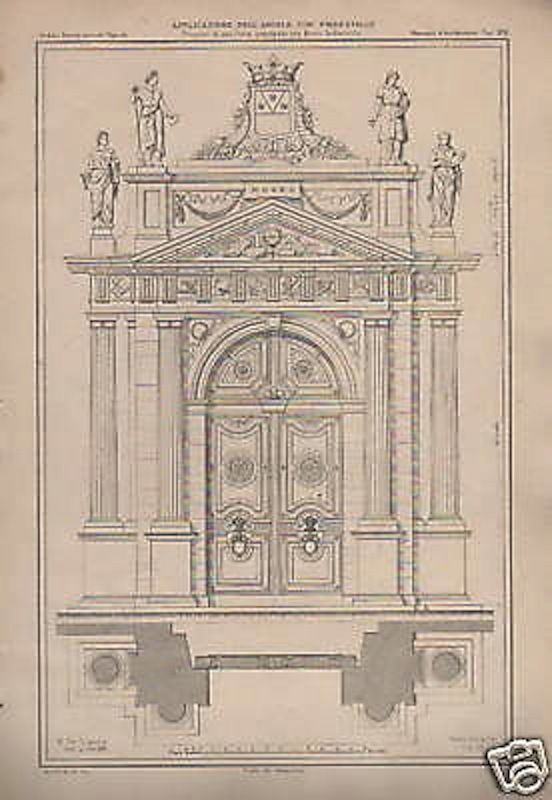 Progetto Ingresso Museo Industriale Salussolia Torino, 1900 Circa