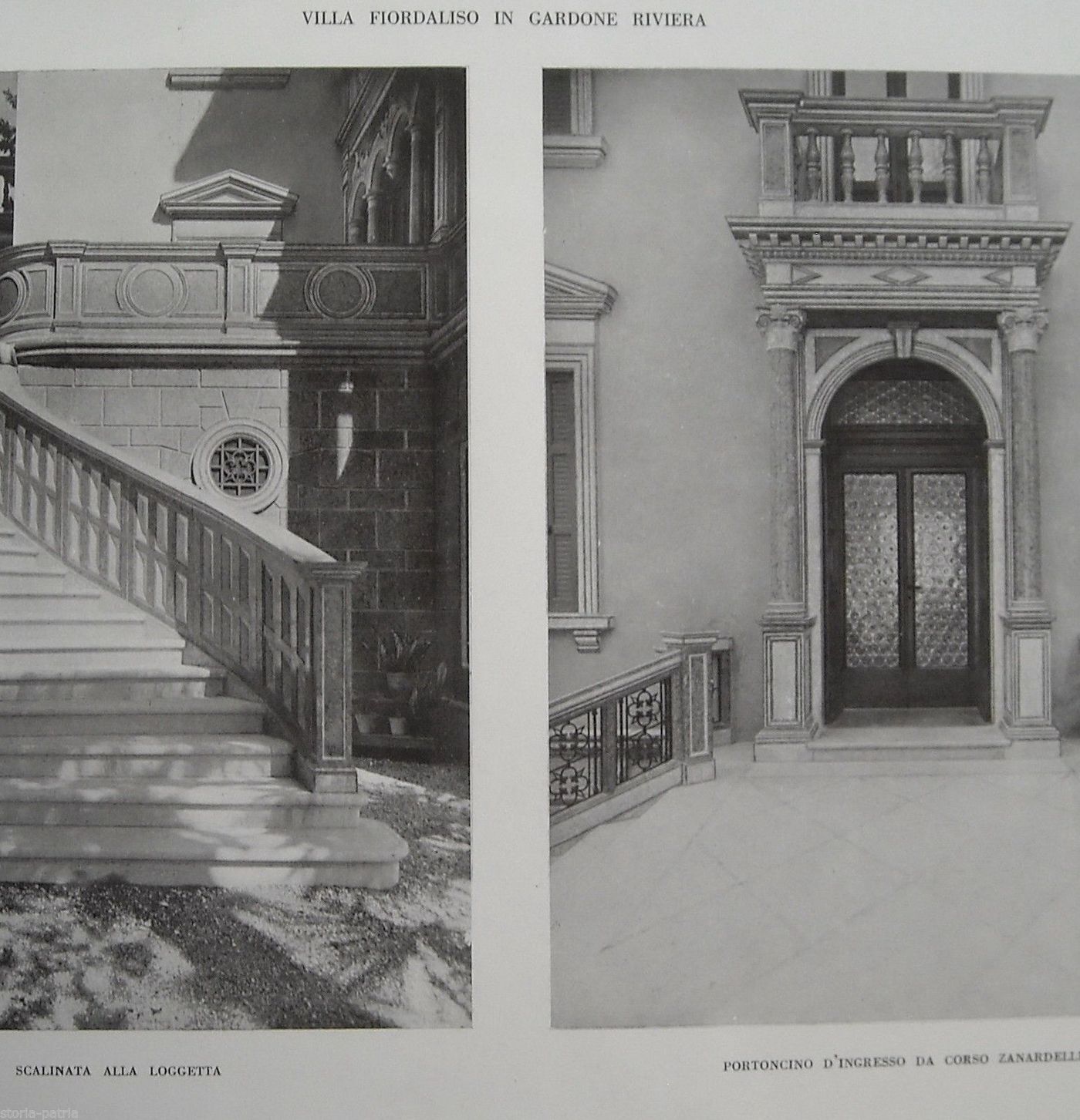 Villa Fiordaliso Gardone Riviera: Stampe Architettoniche, 1930