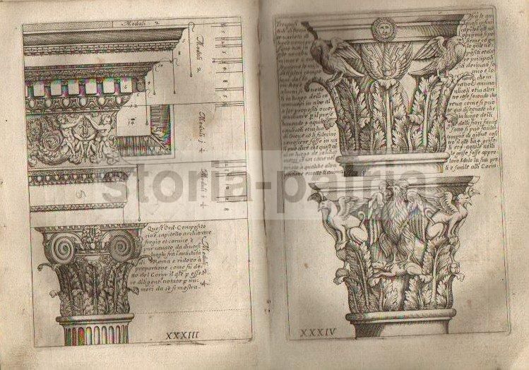 Vignola: Regola Delli Cinque Ordini d'Architettura. Roma, Rossi, Inizio XVII Secolo