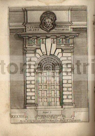 Vignola: Regola Delli Cinque Ordini d'Architettura. Roma, Rossi, Inizio XVII Secolo