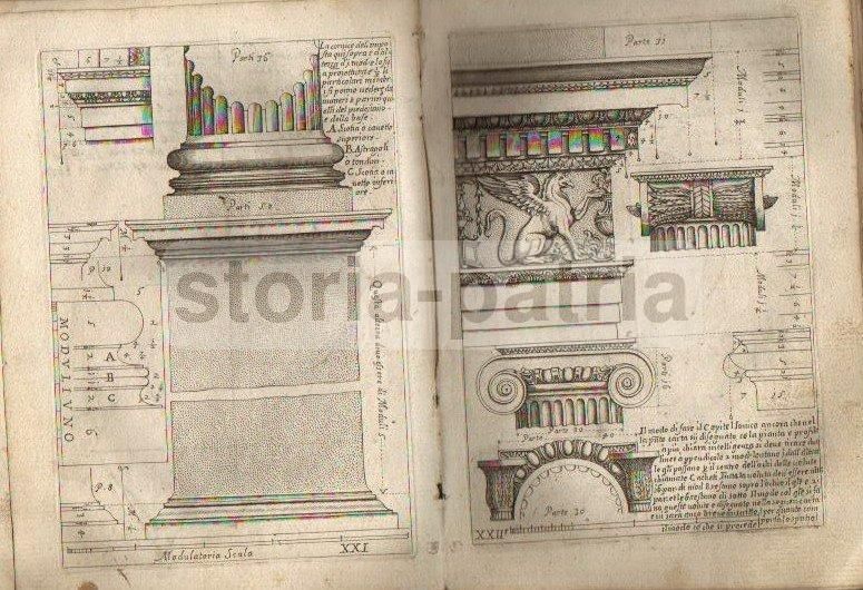 Vignola: Regola Delli Cinque Ordini d'Architettura. Roma, Rossi, Inizio XVII Secolo