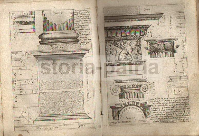 Vignola: Regola Delli Cinque Ordini d'Architettura. Roma, Rossi, Inizio XVII Secolo
