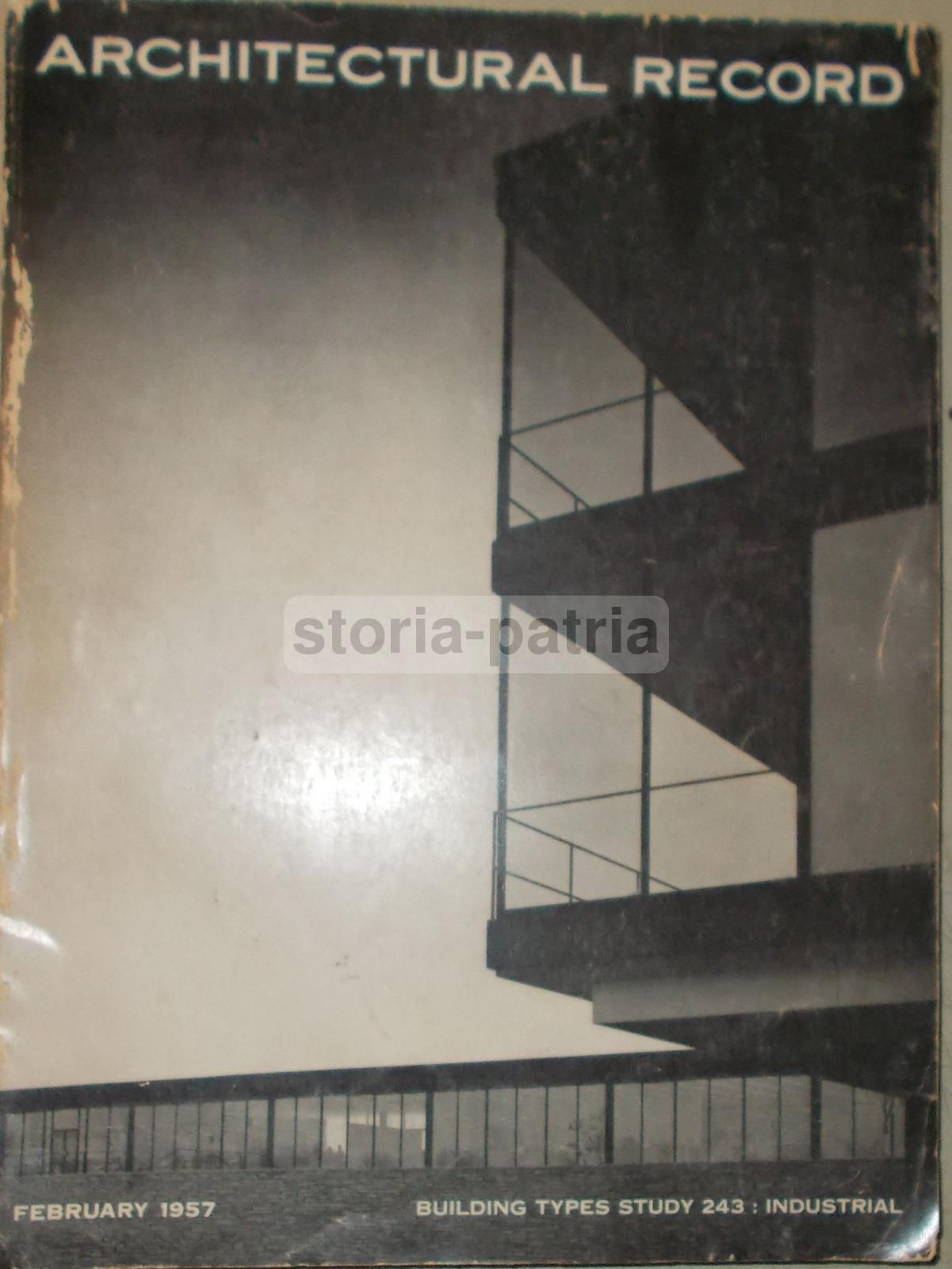 Architectural Record New York, Febbraio 1957 (vol. 121, N. 2)