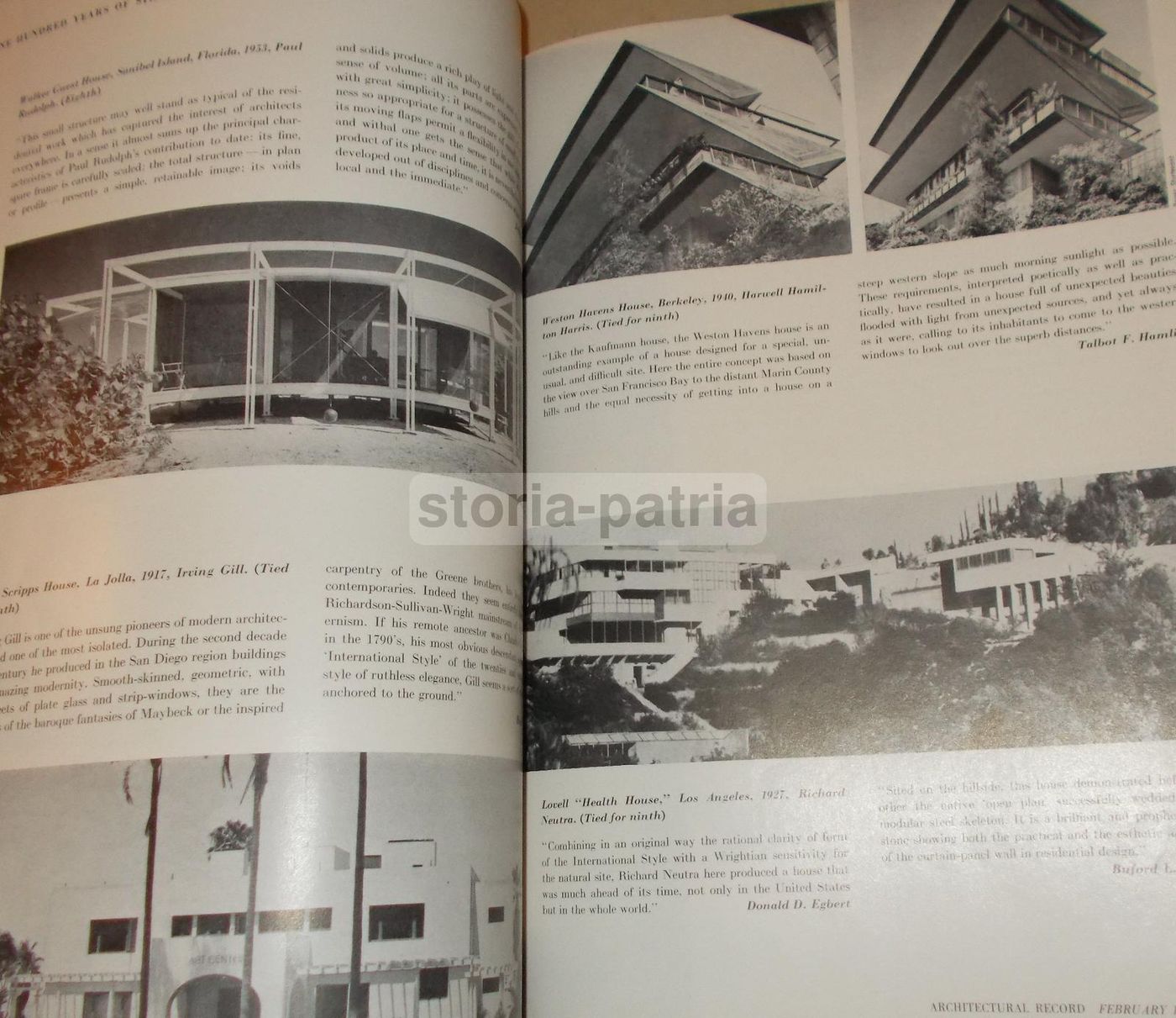 Architectural Record New York, Febbraio 1957 (vol. 121, N. 2)