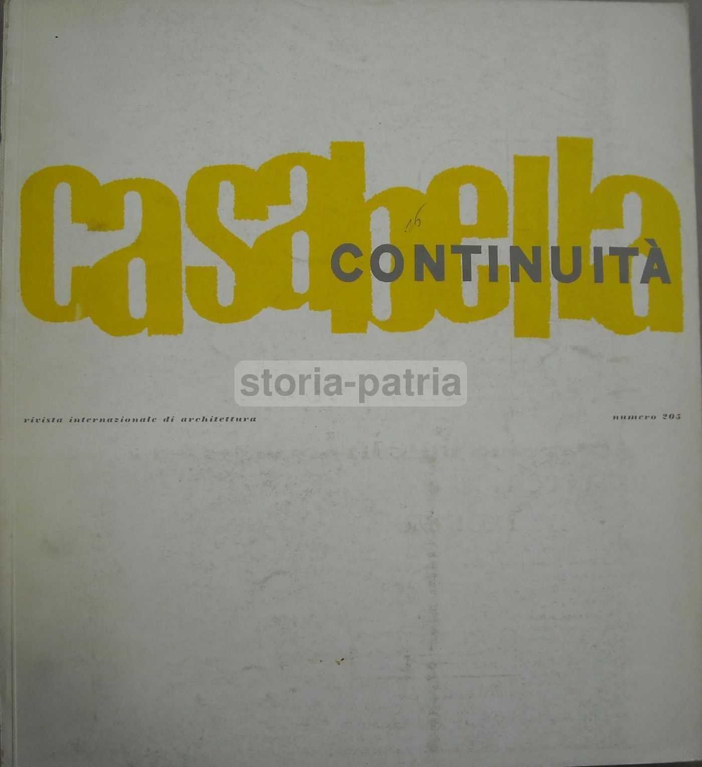 Casabella Continuità N. 205 1955 Rogers Albini Gregotti Napoli