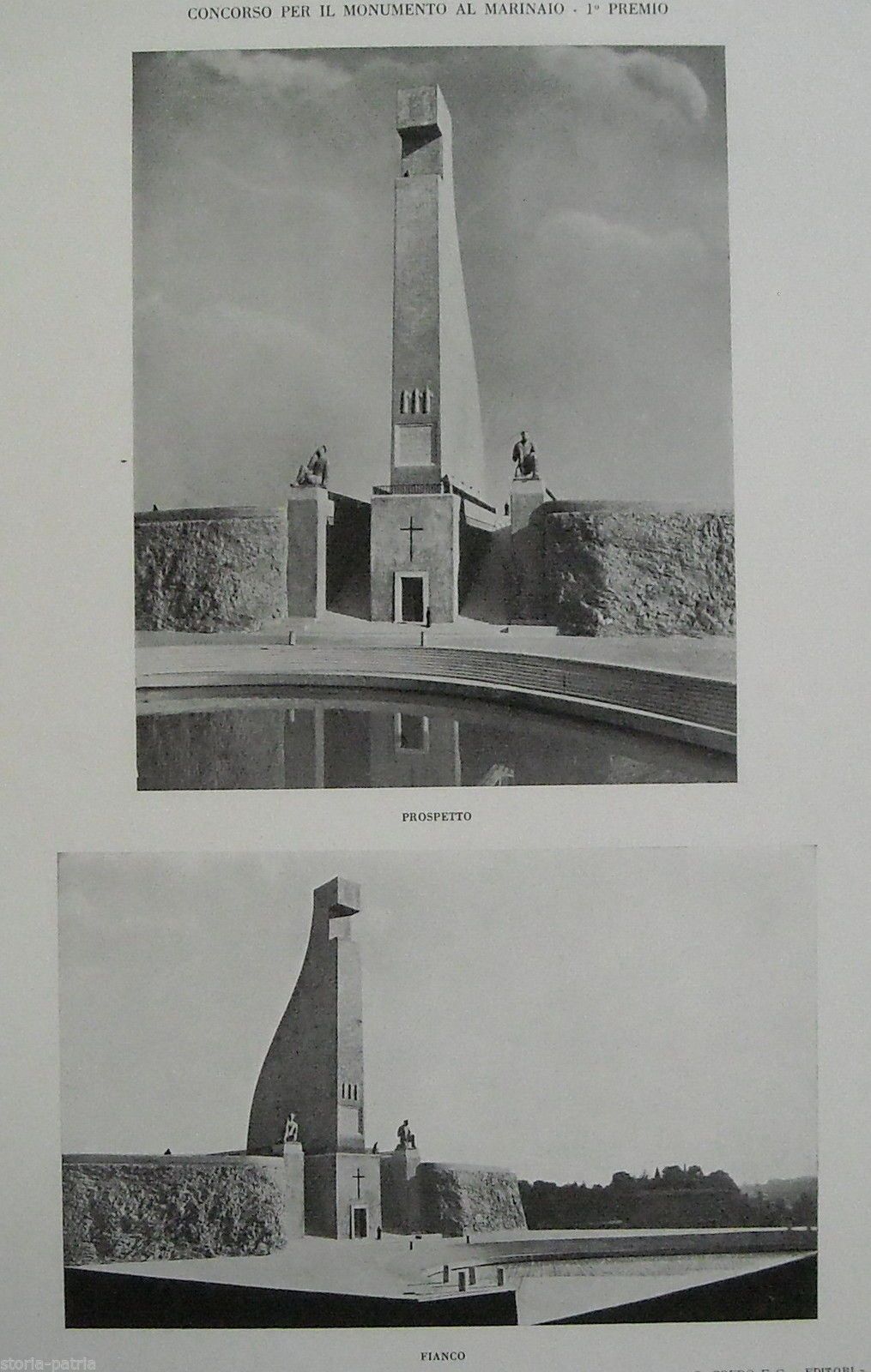 Monumento Al Marinaio: Concorso 1932, Progetti Premiati Di Architettura