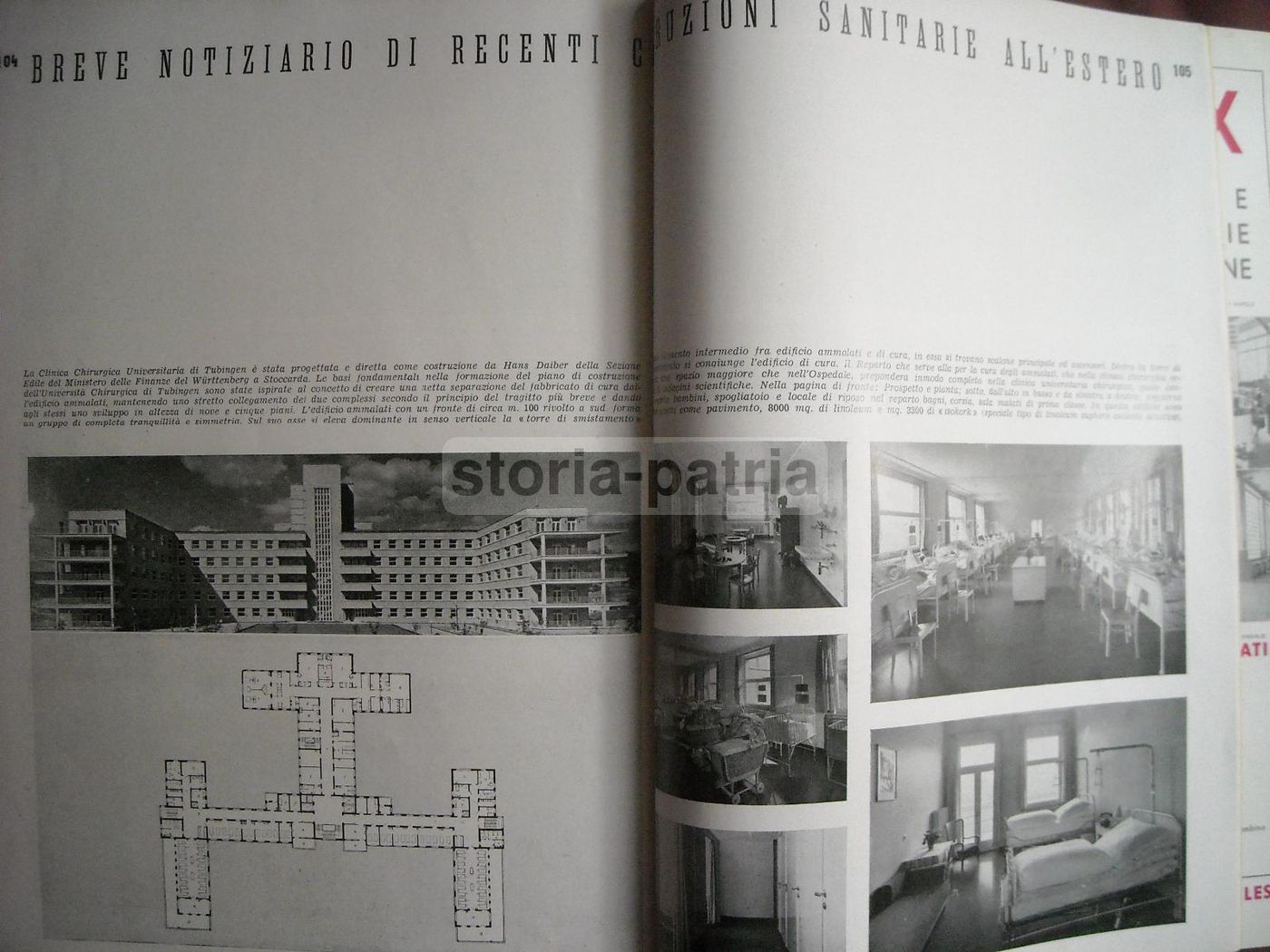 Edilizia Moderna 1940: Cliniche Italiane Ed Estere | Rivista Storica