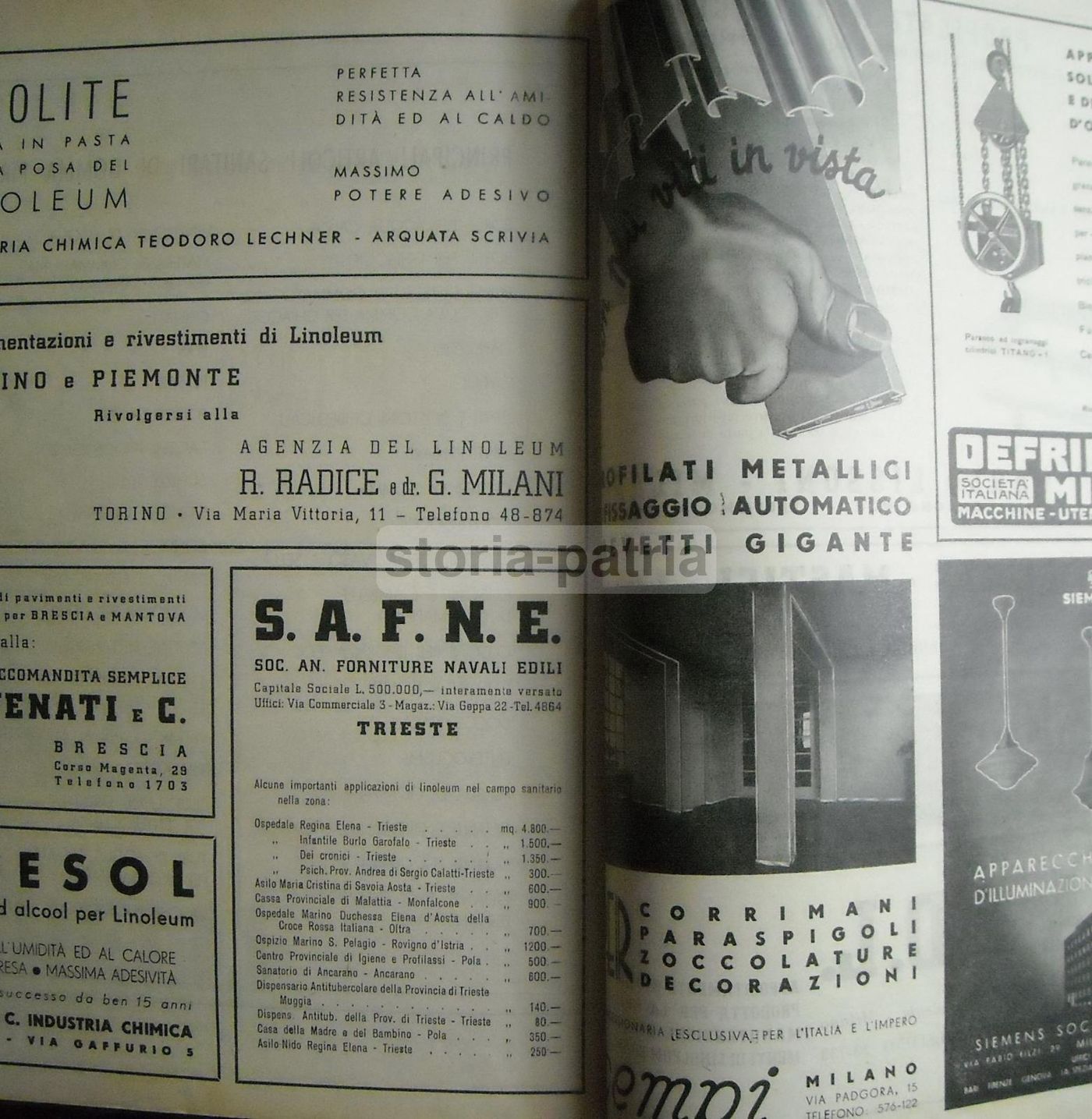 Edilizia Moderna 1940: Cliniche Italiane Ed Estere | Rivista Storica