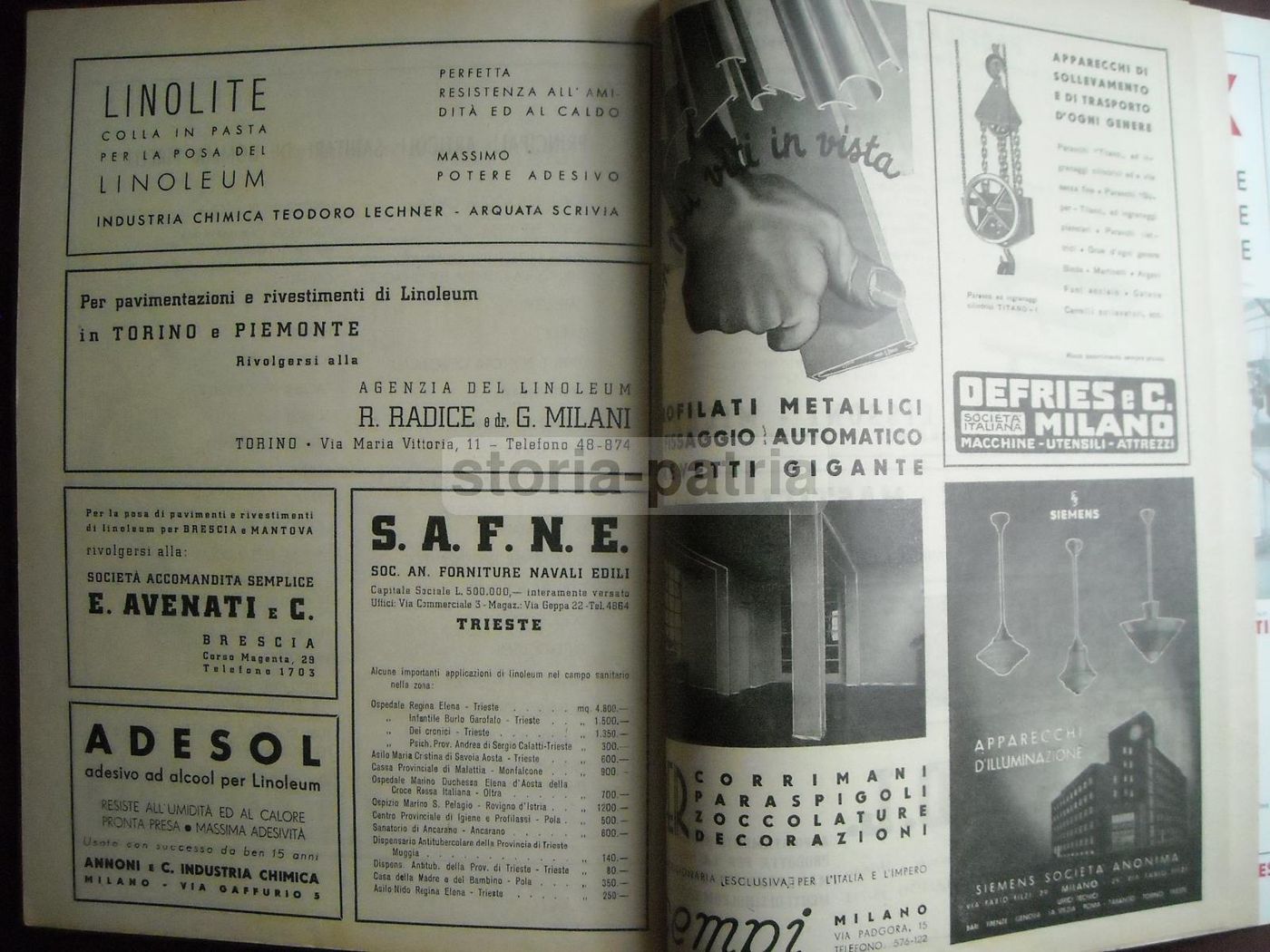 Edilizia Moderna 1940: Cliniche Italiane Ed Estere | Rivista Storica