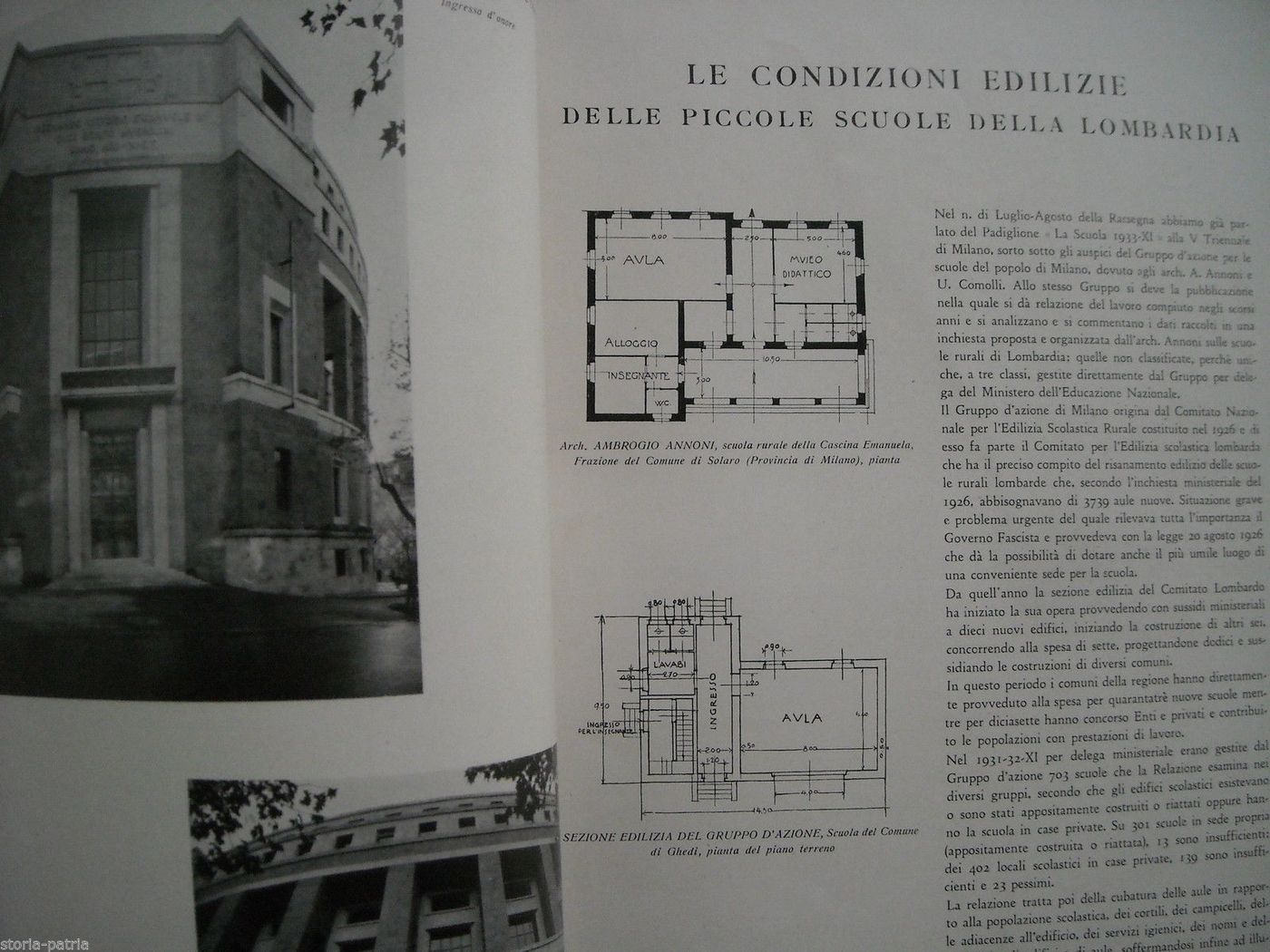 Rassegna Di Architettura. Milano, Gennaio 1934. Diretta Da Giovanni Rocco.