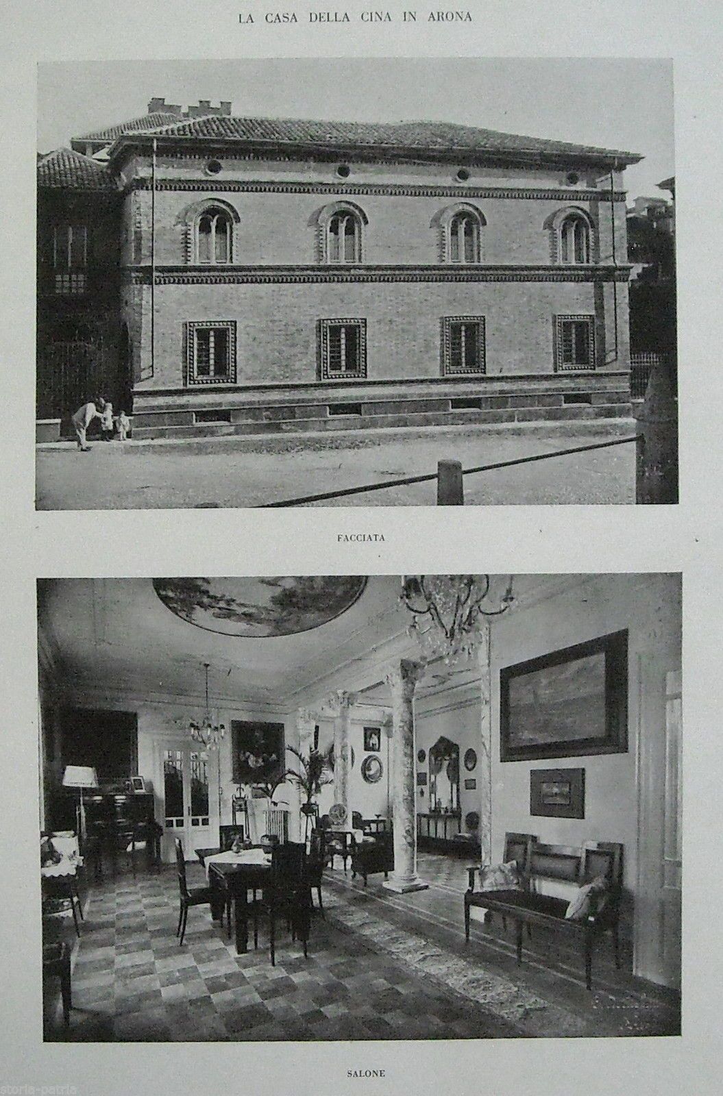 Casa Della Cina, Arona: Architettura Dell'Ingegnere Carlo Reina, Stampa Del 1930