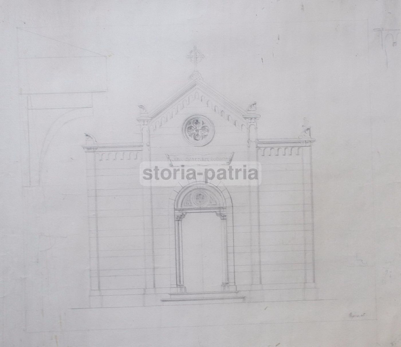 Progetto Cappella Mastrogiacomo, Puglia, Fine '800, Disegno Originale