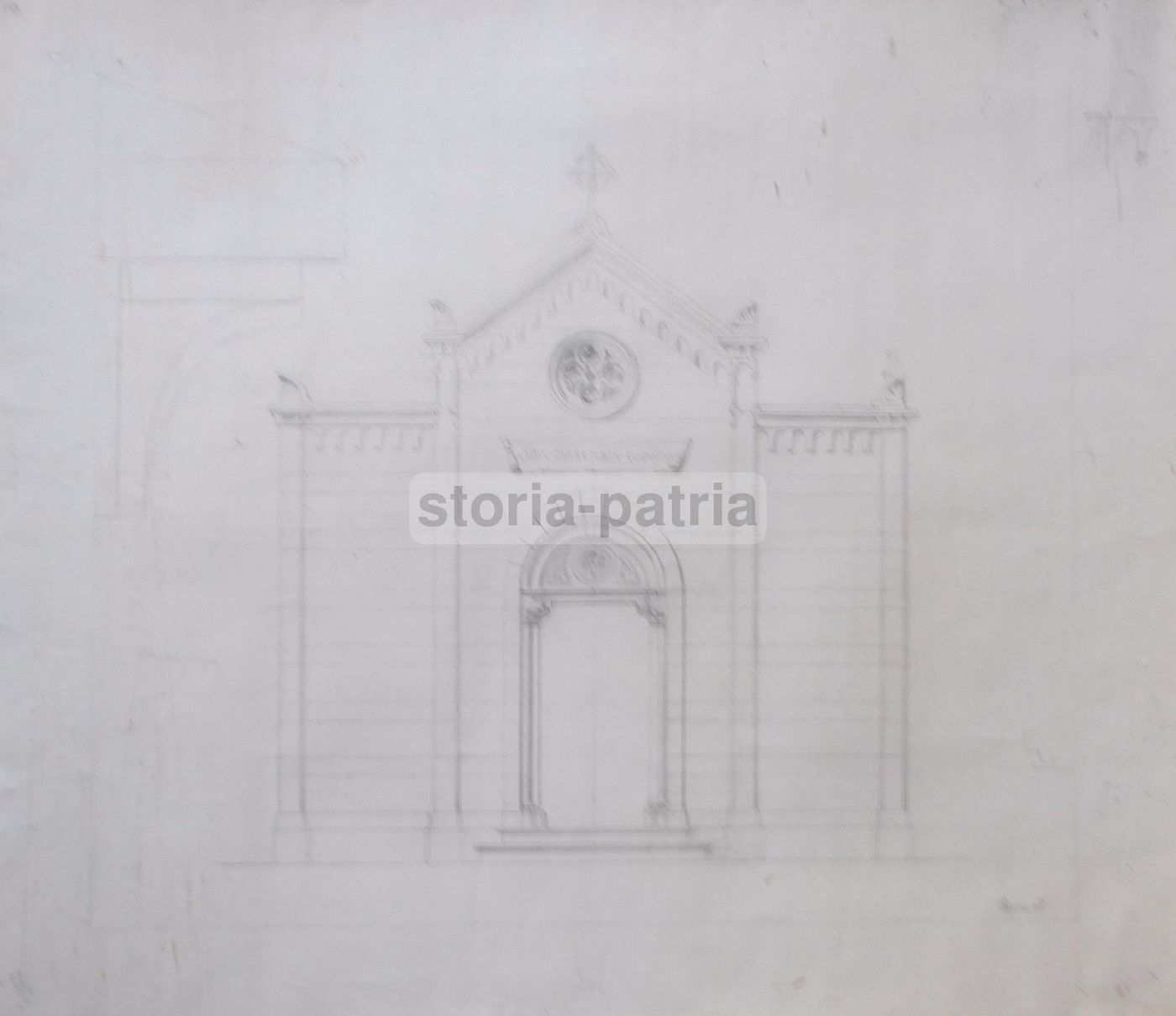 Progetto Cappella Mastrogiacomo, Puglia, Fine '800, Disegno Originale