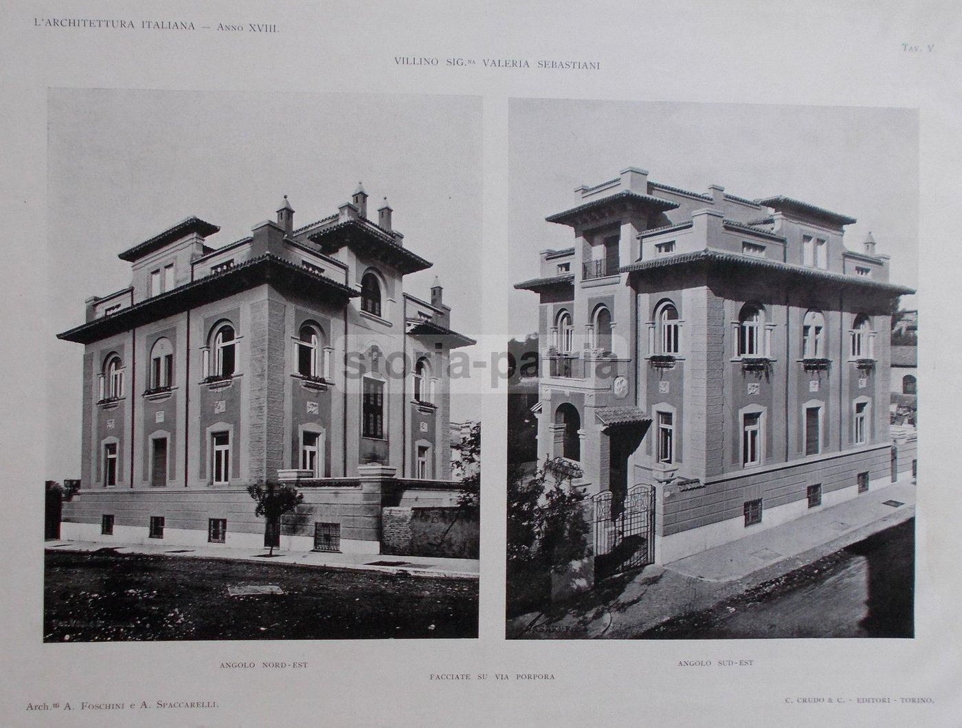 Progetto Villa Valeria Sebastiani, Architetti Foschini E Spaccarelli