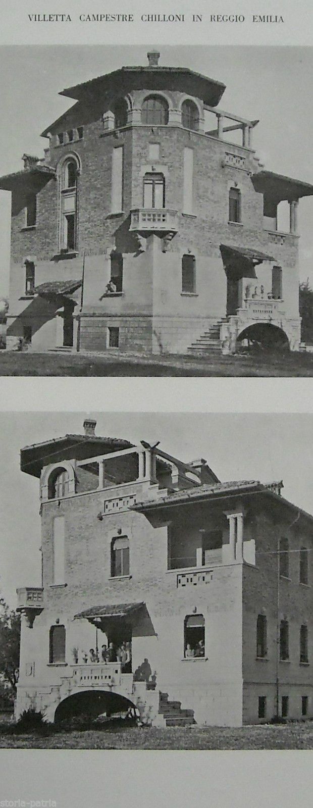 Villa Chilloni, Reggio Emilia: Progetto Dell'Ingegnere Guido Tirelli, Stampa 1931