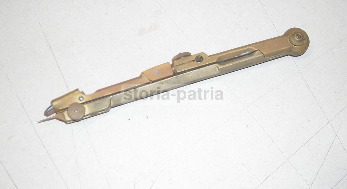 Antico Compasso In Ottone Per Disegno Tecnico, Fine XIX   Inizio XX Secolo