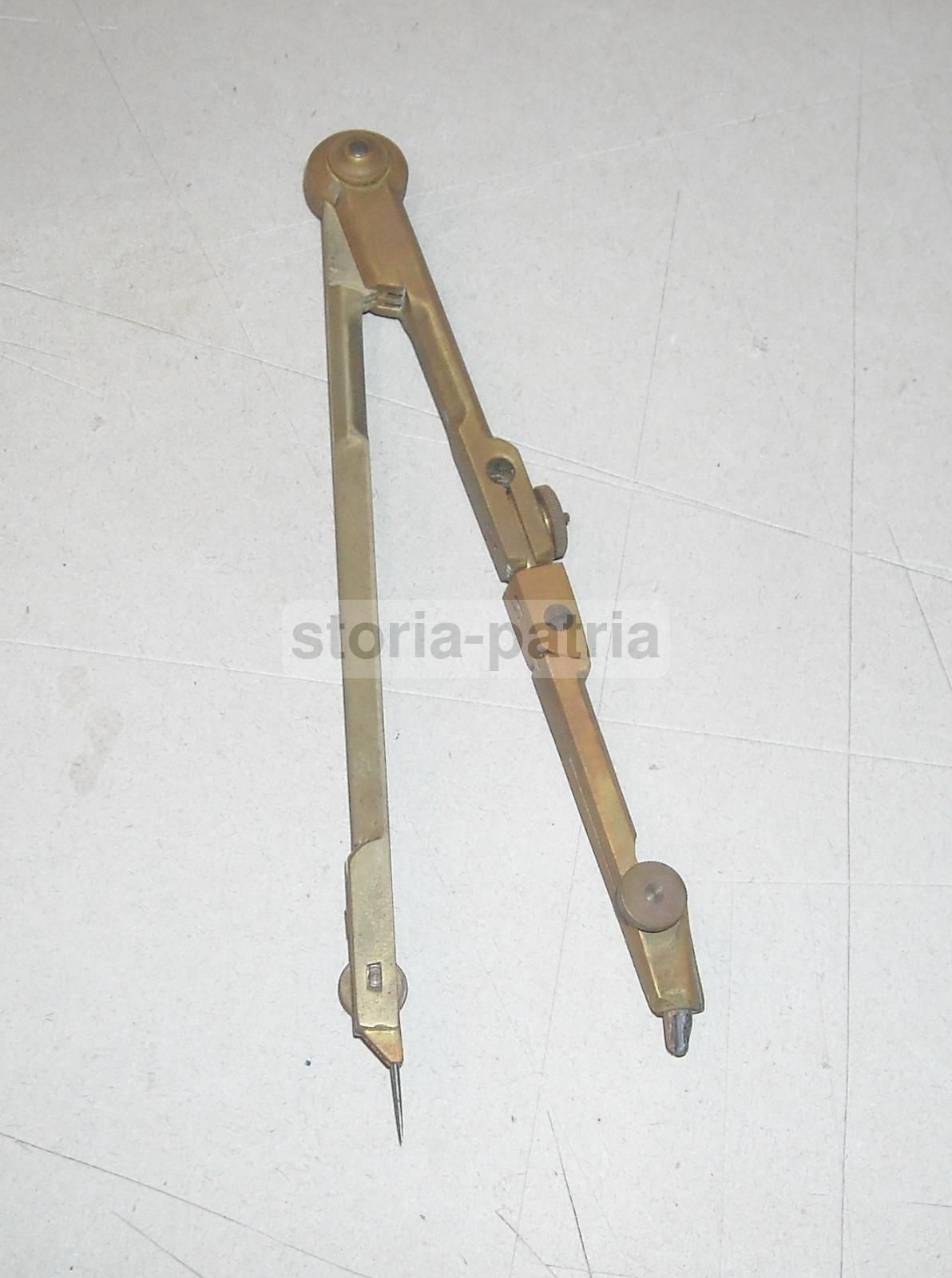 Antico Compasso In Ottone Per Disegno Tecnico, Fine XIX   Inizio XX Secolo