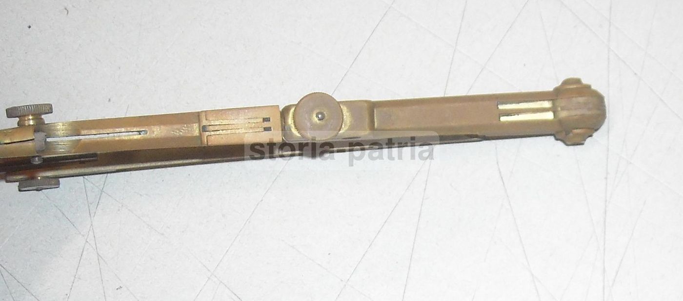 Antico Compasso In Ottone Per Disegno Tecnico, Fine XIX   Inizio XX Secolo