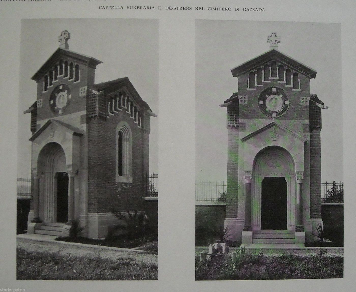 Cappella Funeraria De Strens Gazzada Varese Stampa Architettonica