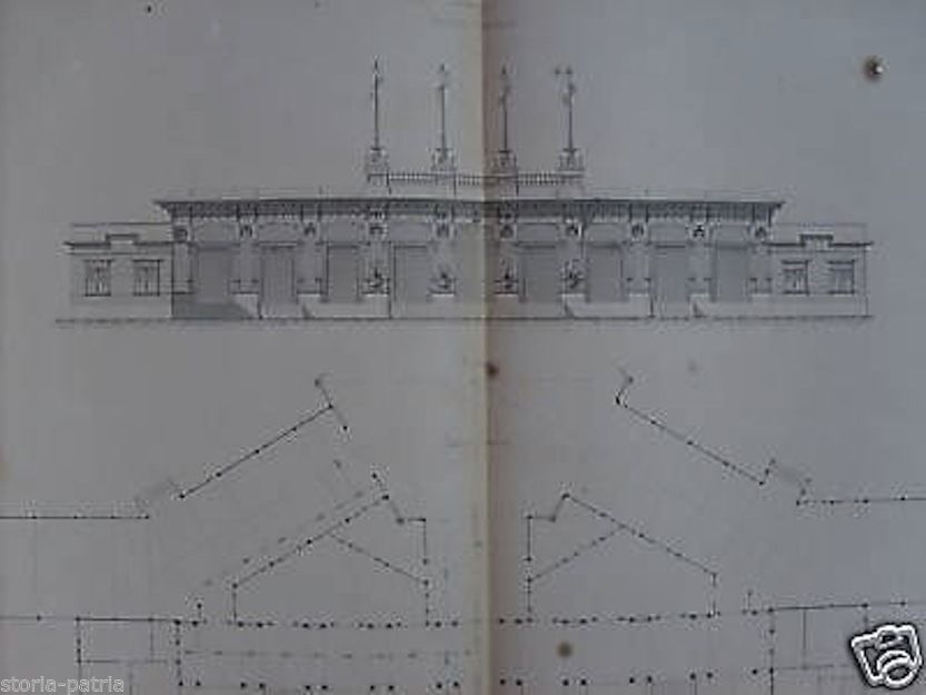 Stampa Litografica Esposizione Milano 1887 Panificazione