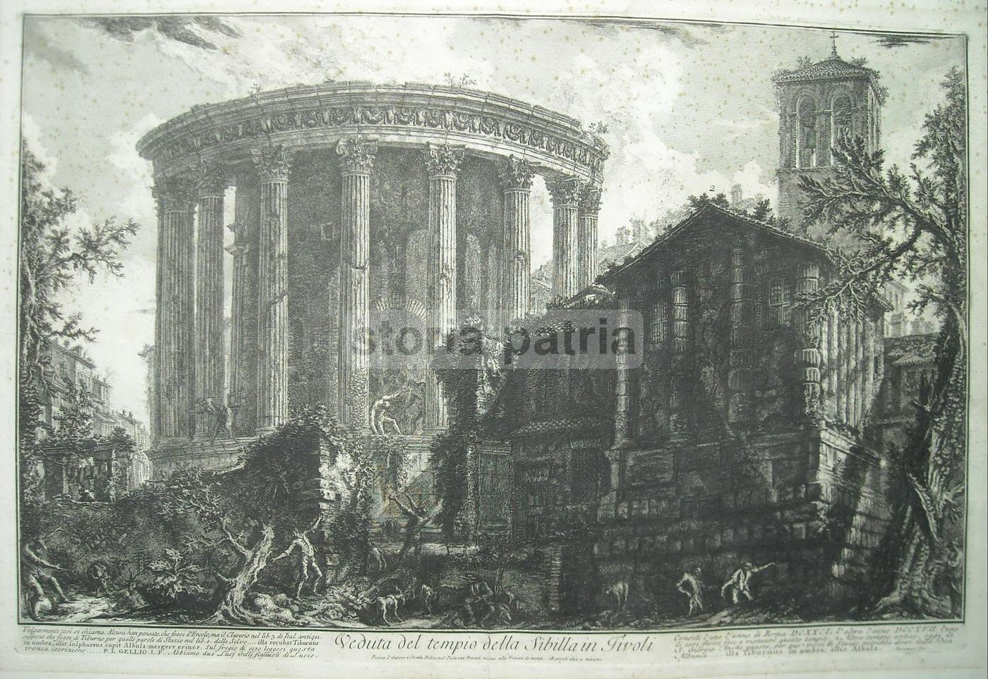 Veduta Del Tempio Della Sibilla A Tivoli, Piranesi, Acquaforte, XVIII Secolo